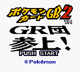 Pokemon Card GB2 Here Comes Team GR title screen for GameBoy Color